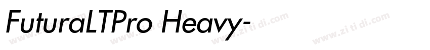 FuturaLTPro Heavy字体转换
